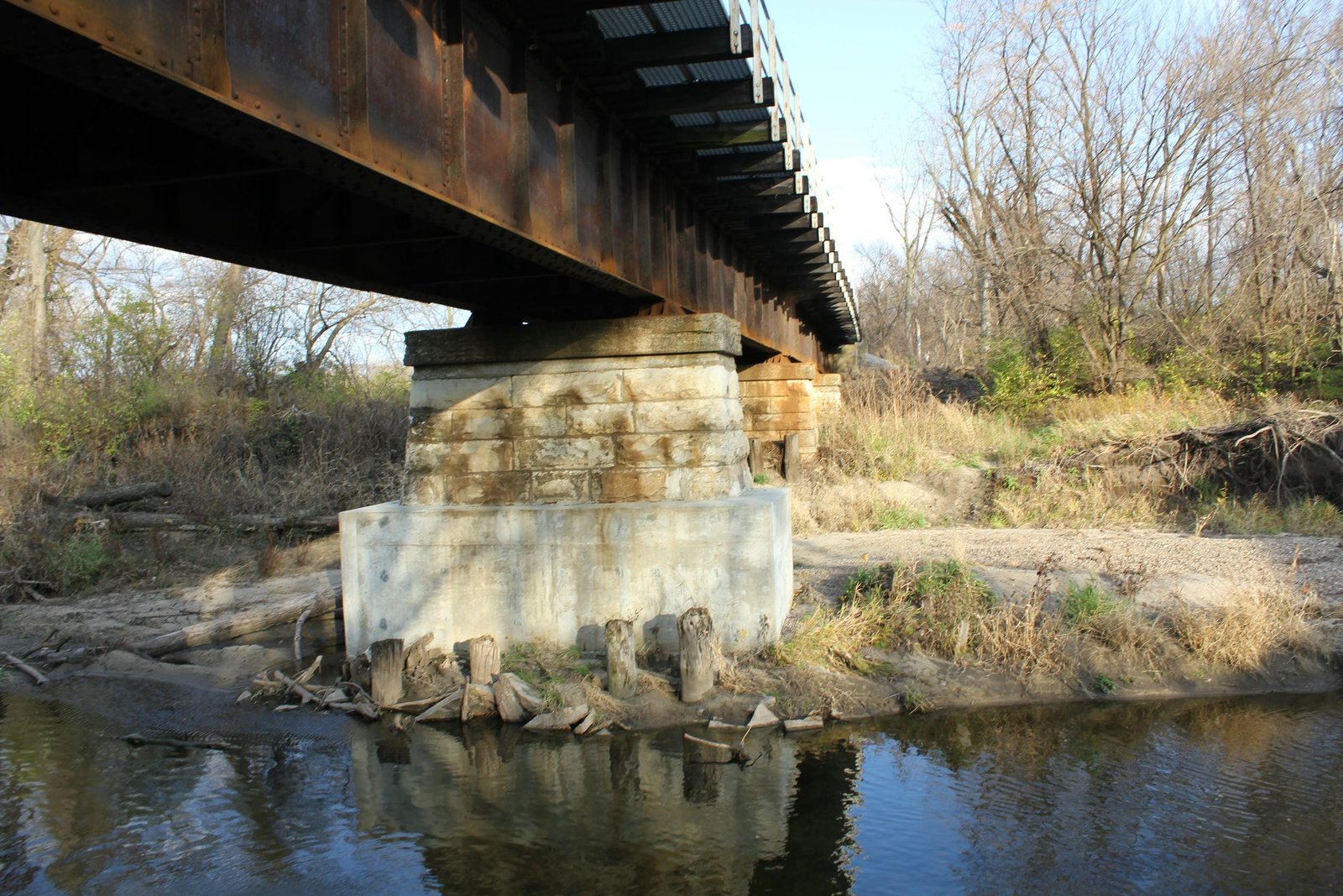 Looking east